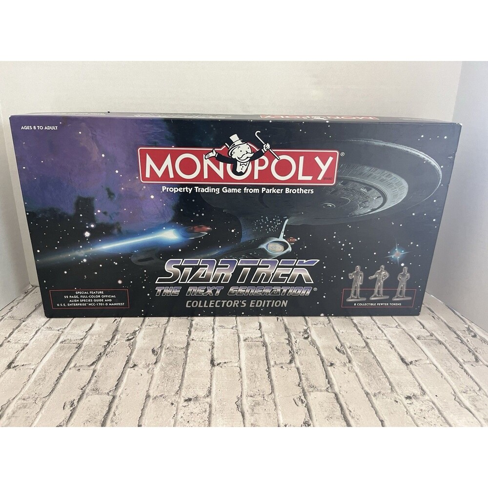 Monopoly Star Trek The Next Generation Collector’s Edition Complete W/COA